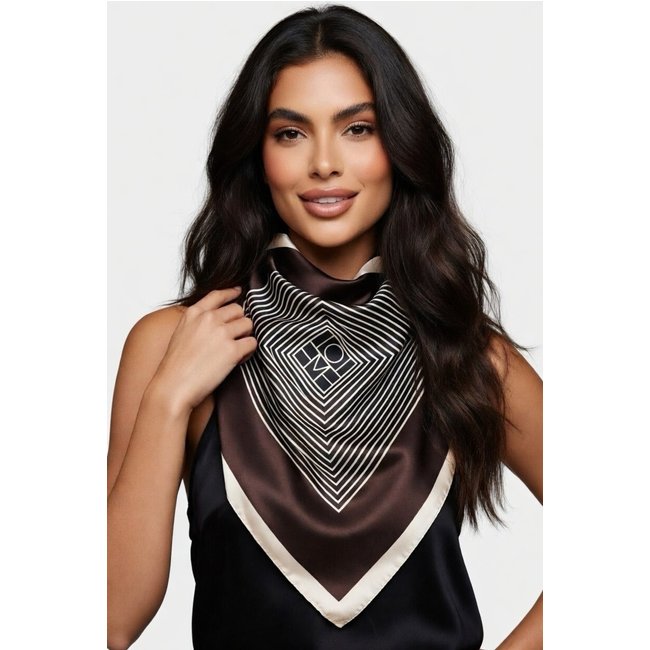 Lenço Cetim Boho D Bell Outlet Fashion Boho Preto