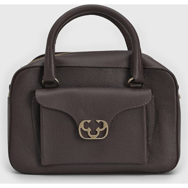 Bolsa Tiracolo Feminina Capodarte Alça Dupla Café