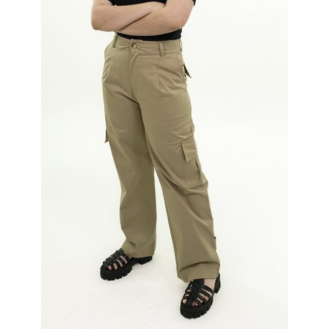 Calça Cargo Feminina Cinza Mara Caboo