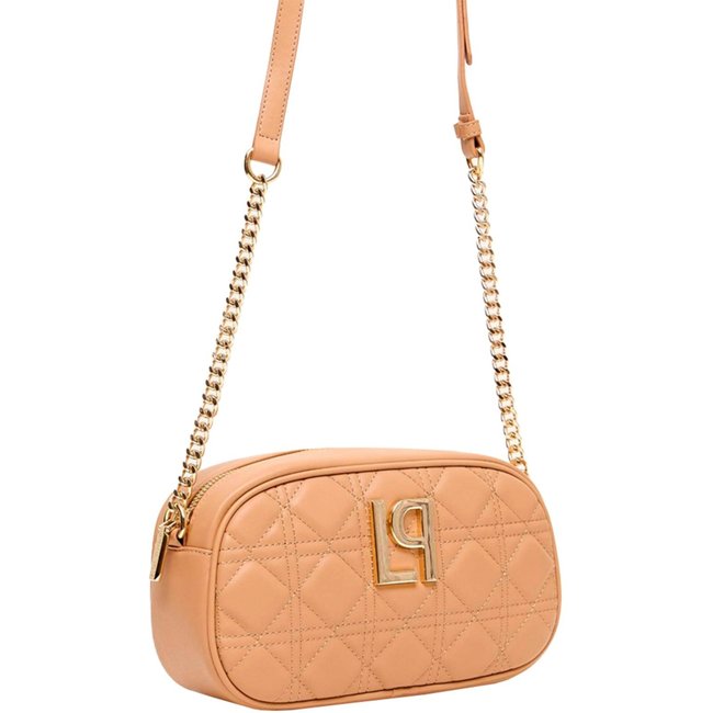 Bolsa Crossbody Lança Perfume Matelasse Ve25 Bege Feminino