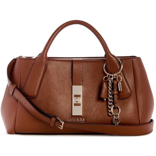 Bolsa Guess Brooke High Society Satchel Marrom