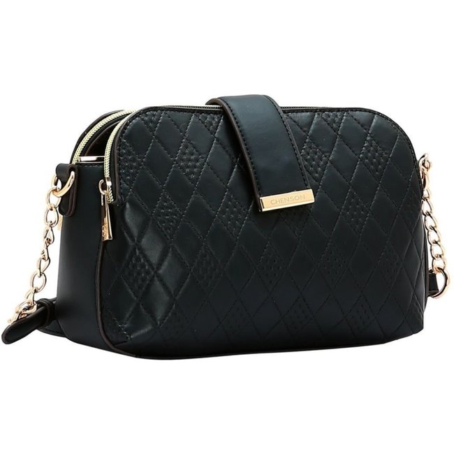 Bolsa Feminina Chenson Geométrico 3485262 Preto
