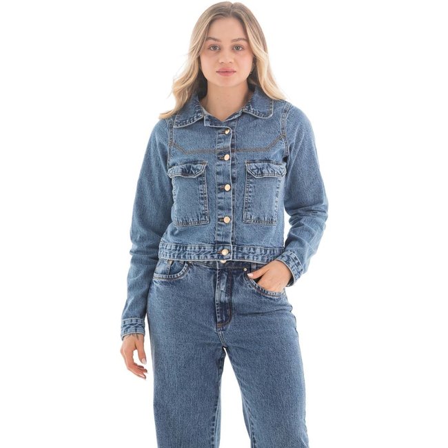 Jaqueta Jeans Feminina Arauto Comfy