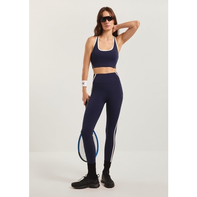 Calça Legging Esportiva Bicolor Corte á Laser Hering