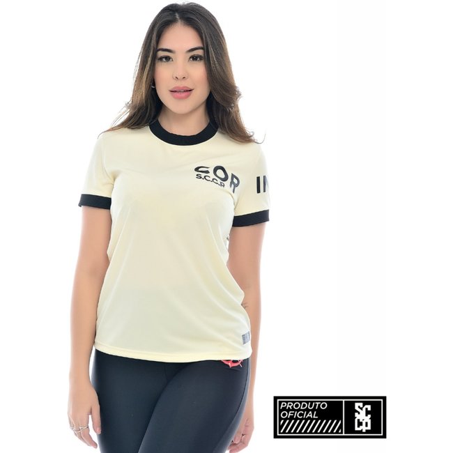 Camisa Corinthians Oficial Licenciada Feminina CP Off White Empório Alex
