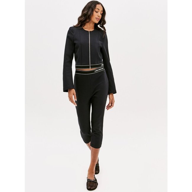 Calça Capri Cintura Alta Com Elástico Sport Easy