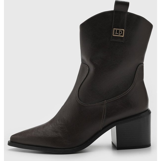 Bota Feminina Lança Perfume Salto Alto Marrom