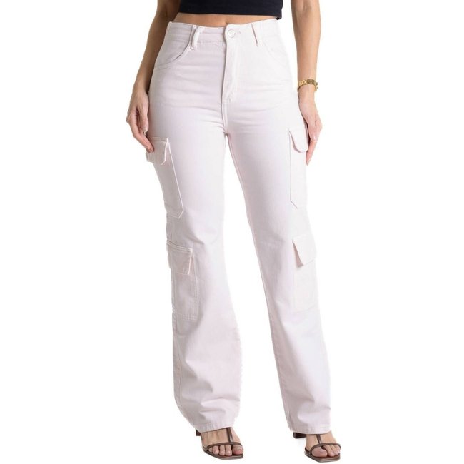 Calça Sarja Sawary Reta - 281967 - Rosa - Sawary