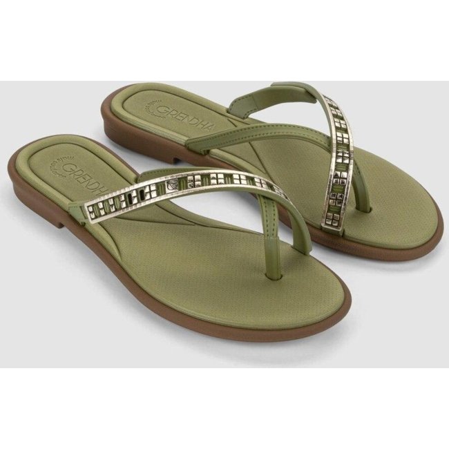Rasteira Grendha Mais Conforto Requinte Verde