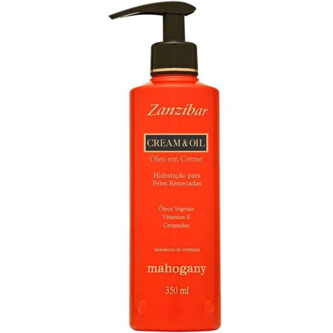 Mahogany Zanzibar Óleo Em Creme Corporal - 350 Ml