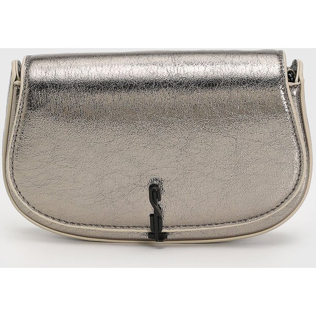 Bolsa Feminina Santa Lolla Média Metalizada Prata