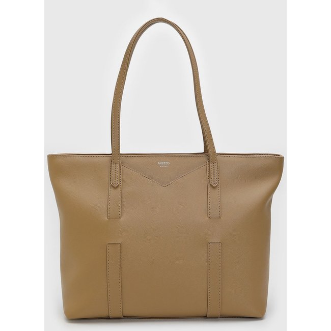 Bolsa Grande Feminina Arezzo Misty Bege