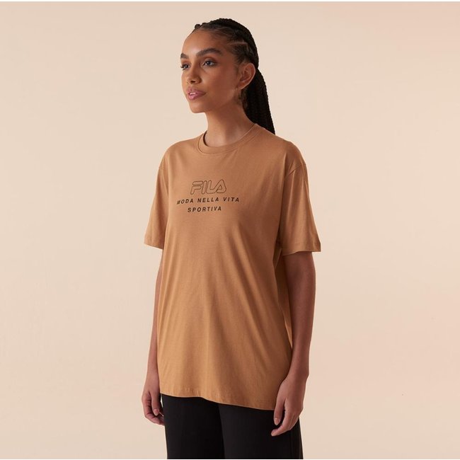 Camiseta Fila Over Vita Outline Feminina Incolor