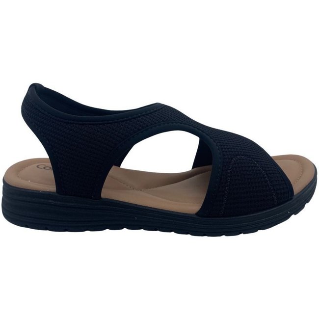 Sandália Papete Joanete Comfortflex Preta 2551302 - Preto - comfortflex
