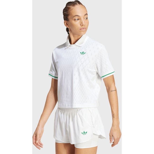 Camisa Cropped Polo Adidas Originals Reta Tennis Pro Climacool Branca