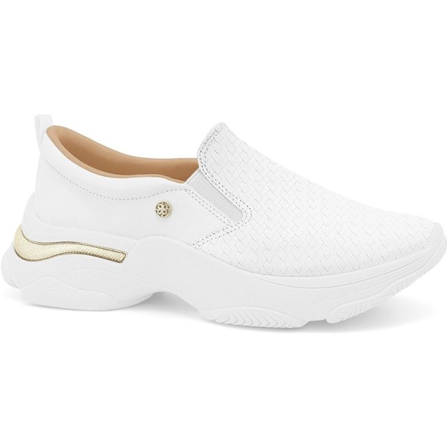 Tênis Feminino Branco Slip On Sola Alta Ramarim 2674101-6