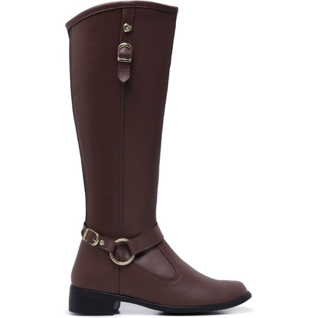 Bota Montaria Feminina Cano Longo Country Schiareli 11080 Cappuccino