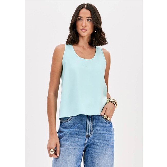 Blusa Sem Mangas Com Bordado Lança Perfume