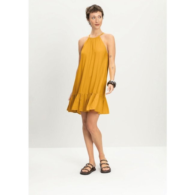 Vestido feminino em viscose Essendi Amarelo