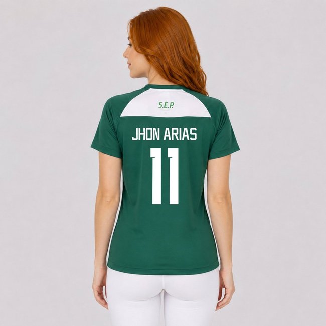 Camisa Palmeiras Player II Feminina Verde 11 Jhon Arias