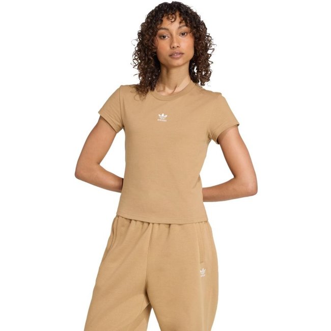 Camiseta Essentials Slim adidas Originals Marrom