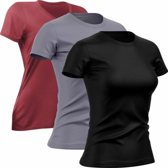 Kit 3 Camisetas Dry Fit Femininas Academia Esportivas TH6