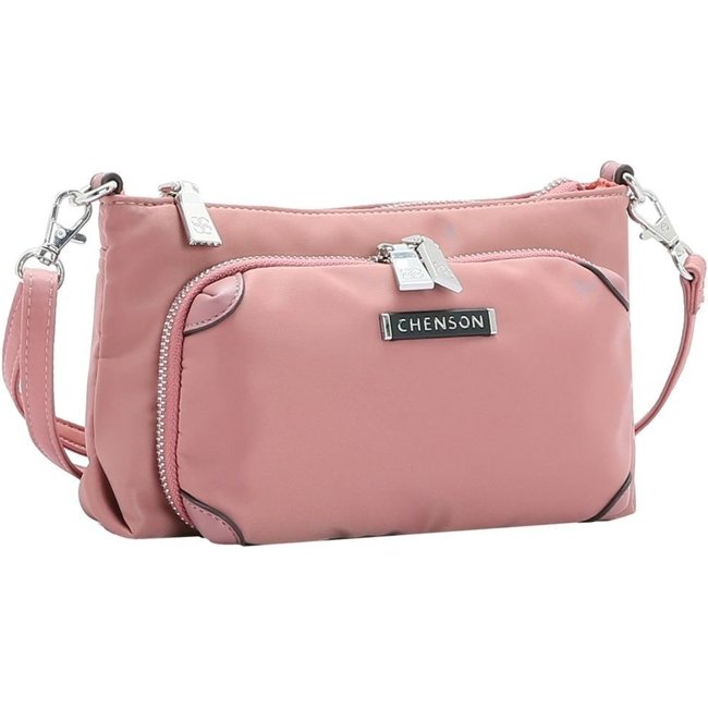 Bolsa Feminina Twill Nylon Versátil Salmão Claro 3784534