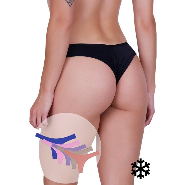 Kit 5 Calcinhas Femininas Microfibra Essencial Fio Duplo Conforto Diário Concept Lingerie
