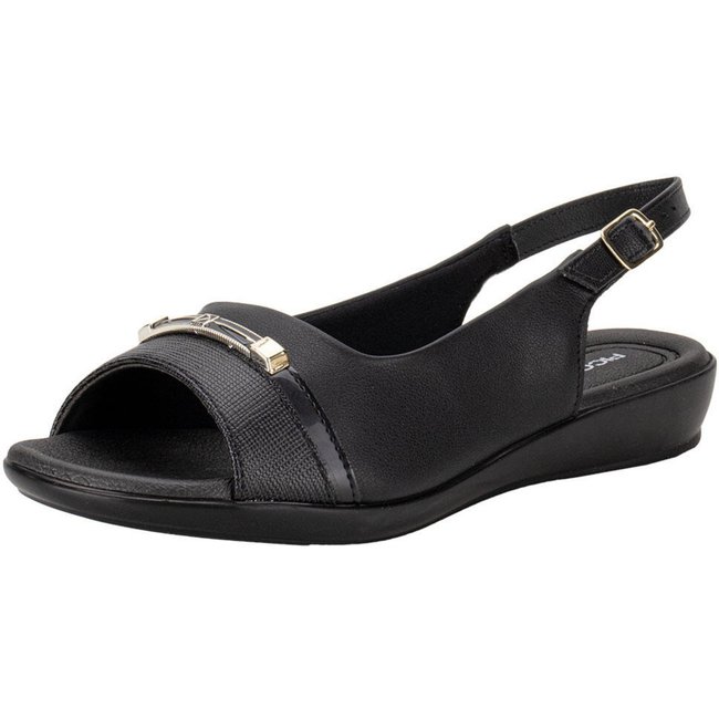 Sandália Feminina Flat Piccadilly 500380 0080380 Preto
