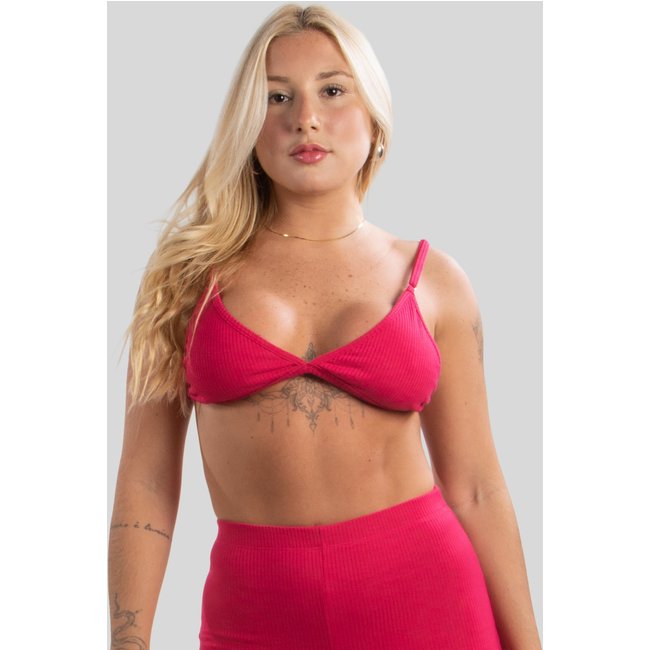 Cropped Feminino Triângulo Top Confortável Costas Livres
