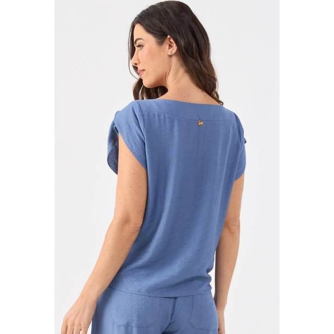 Blusa PKS Viscose Azul