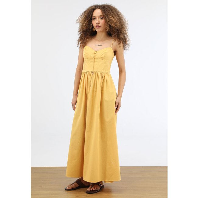 Vestido Feminino FARM Longo Amarelo