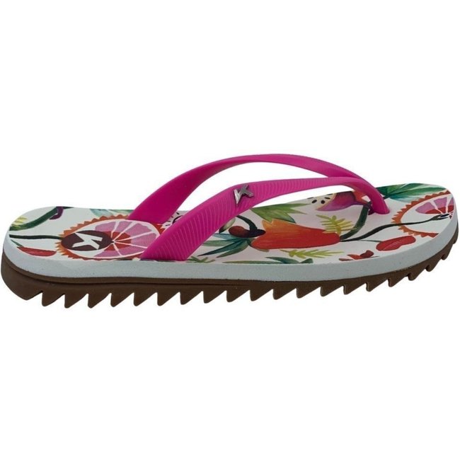 Sandália Feminina Kenner Ibiza Pro Frutas Rosa - Branco - kenner