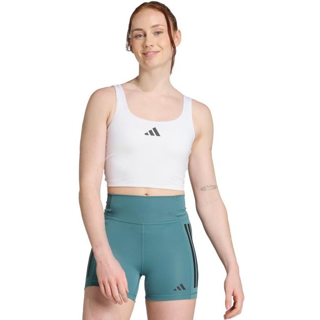 Top esportivo de suporte Power Light Tank adidas Performance Branco