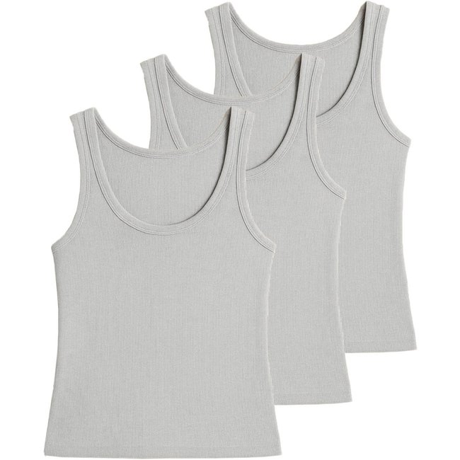 Kit com 3 Blusas Feminina Regata Hering N1te