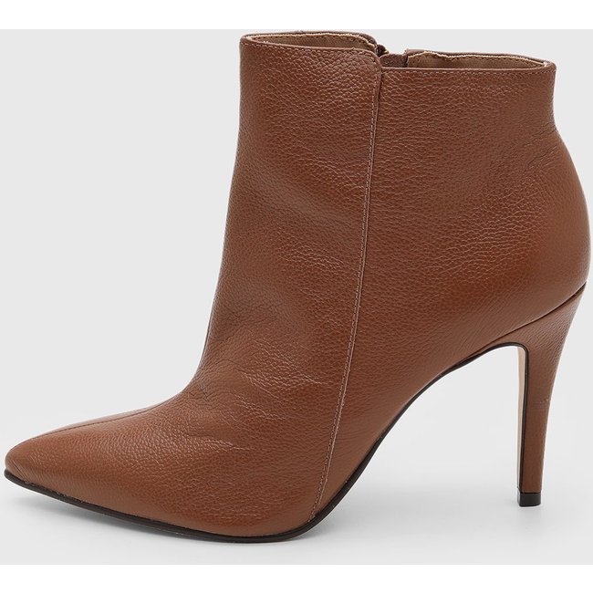 Bota Feminina Jorge Bischoff Salto Fino Marrom