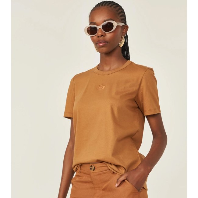 Camiseta Colcci Iconic Ve26 Marrom Feminino