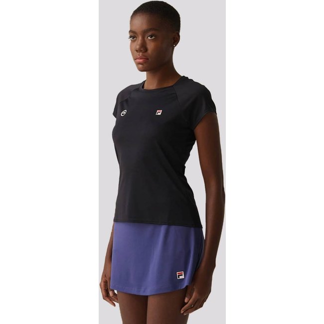 Camiseta Fila Tênnis Basic Rio Open 25 Feminina Preta