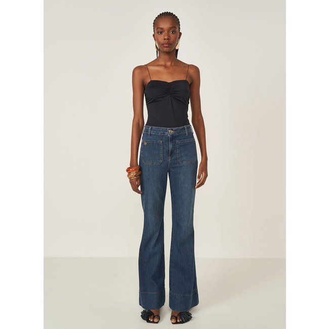 Blusa Slim Com Detalhe Franzido Colcci Preto