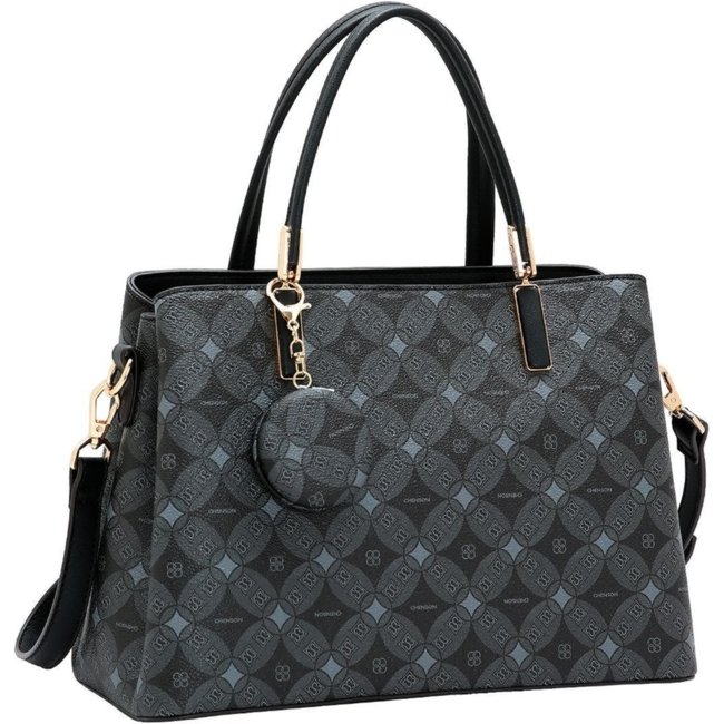 Bolsa Feminina Chenson Monograma Contemporâneo 3485375 Preto