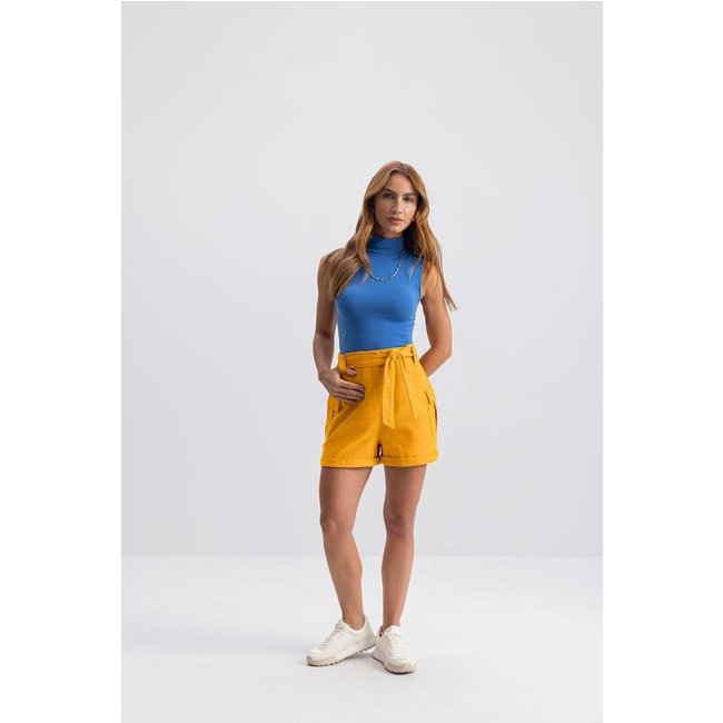 Blusa Feminina Em Cotton Essendi Azul Médio Azul
