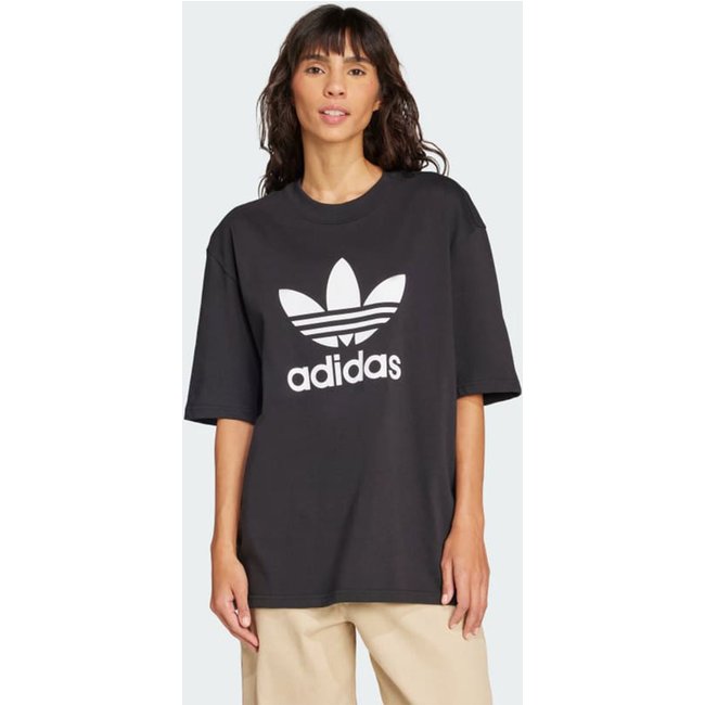 Camiseta adidas Originals Oversized Trefoil Adilenium Preta