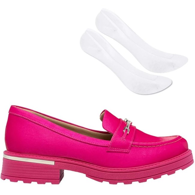 Kit Mocassim Piccadilly Barbie Feminino + Meia