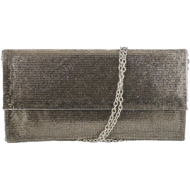 Clutch Crisfael Strass Festa Grafite - Haik