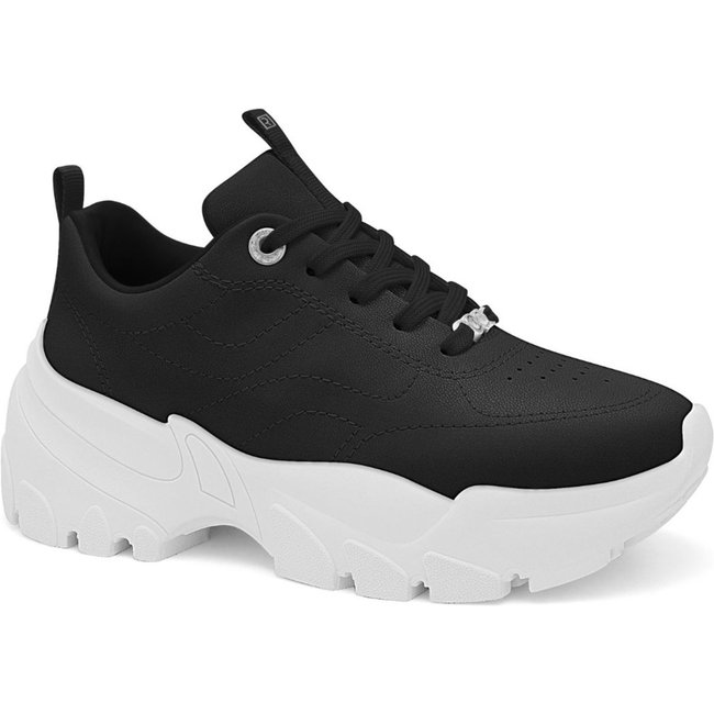 Tênis Feminino Jogging Sola Alta Ramarim 2586201 - Preto