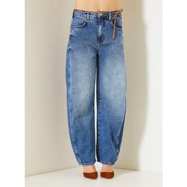 Calça Jeans Feminina Barrel Triton Indigo