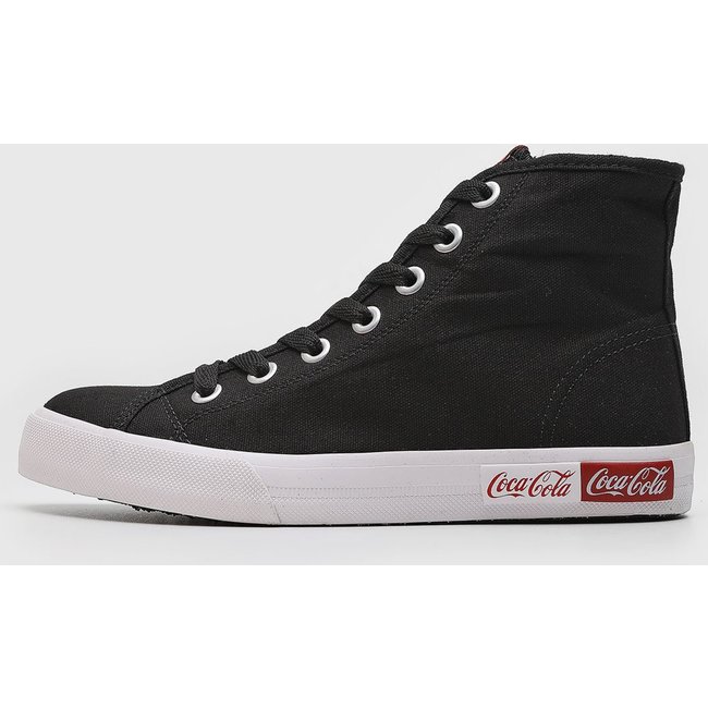 Tênis Feminino Coca-Cola Cano Alto Preto