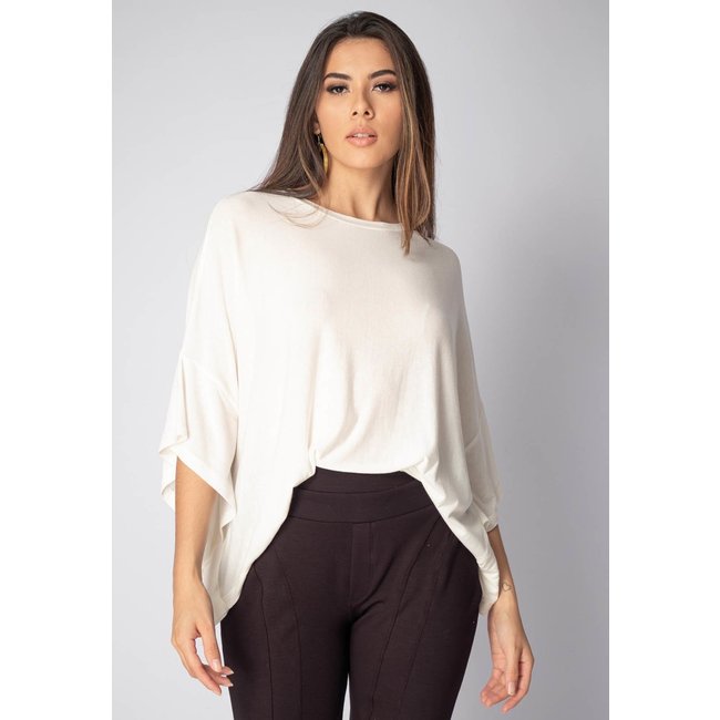 Blusa Asa Delta Amazonia Vital Malha Off White