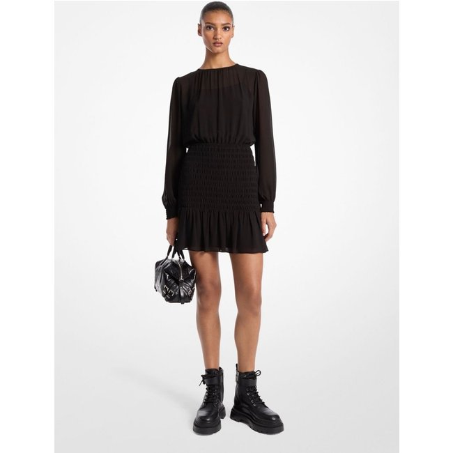 Vestido Georgette Mini De Poliéster Mf482j77r3001