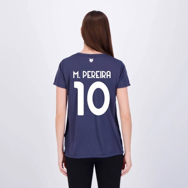 Camisa Cruzeiro Basic Feminina Marinho 10 Matheus Pereira
